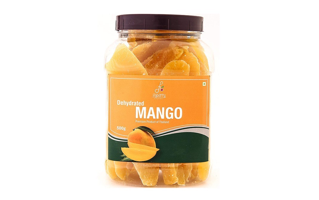 Flyberry Gourmet Dehydrated Mango    Plastic Jar  500 grams